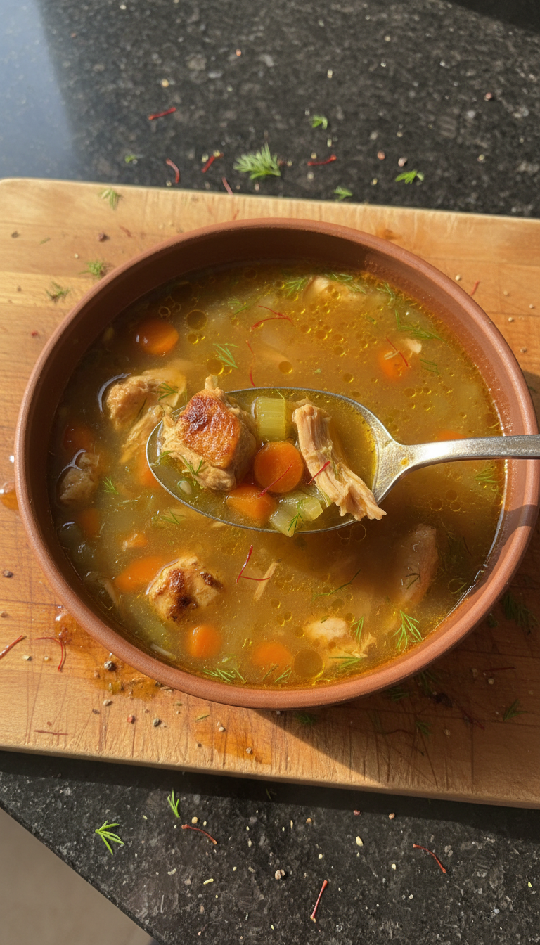 Saffron Chicken Soup Special