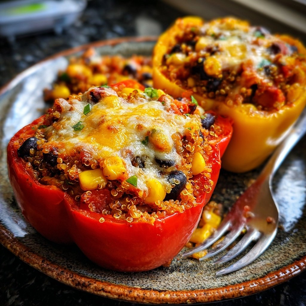 Vegetarian Stuffed Bell Peppers
