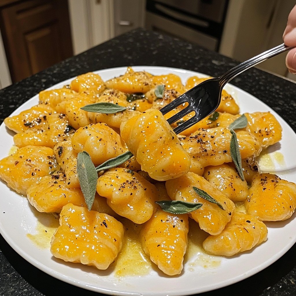 Butternut Squash Gnocchi with Sage Butter Sauce