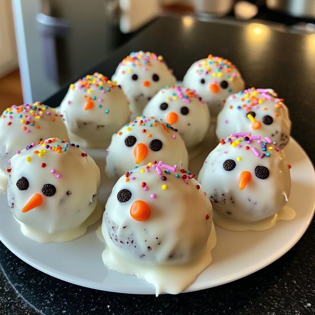 Snowman Oreo Balls