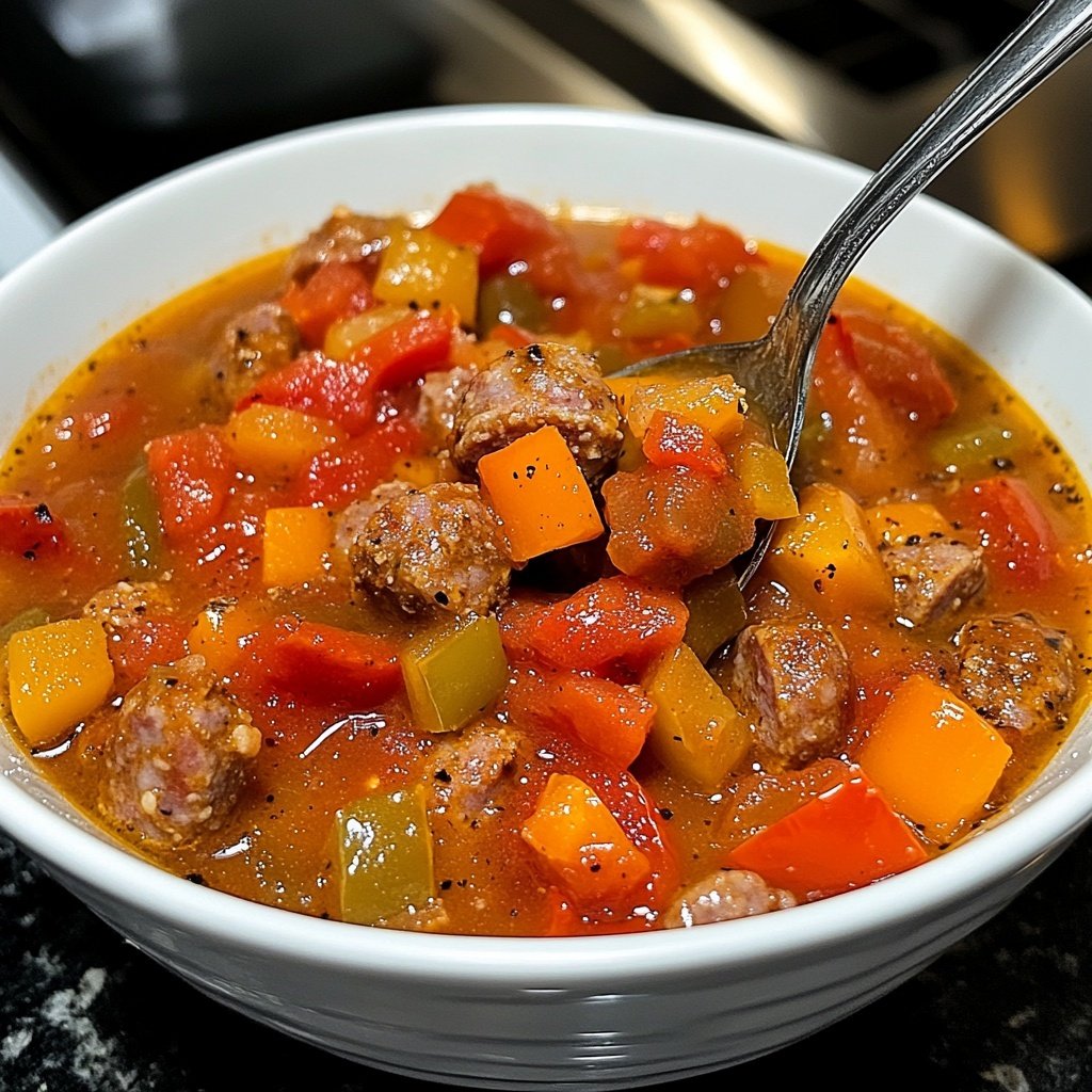 Slow Cooker Italian Sausage Soup