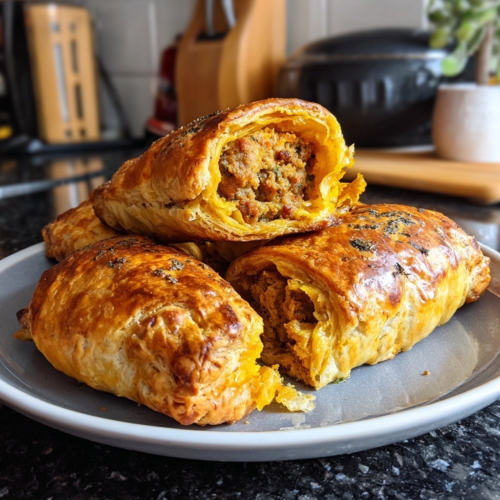 Australian Sausage Rolls Puff Pastry
