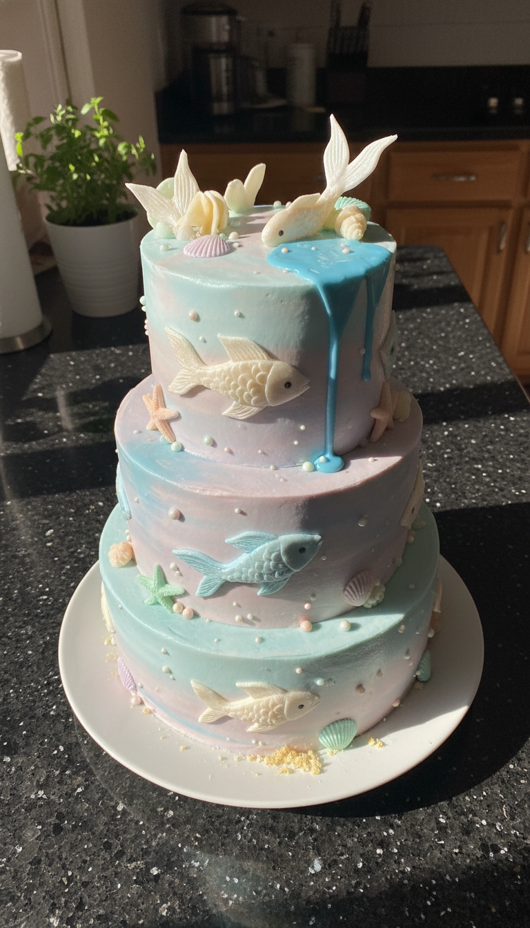 Pisces Wedding Cake