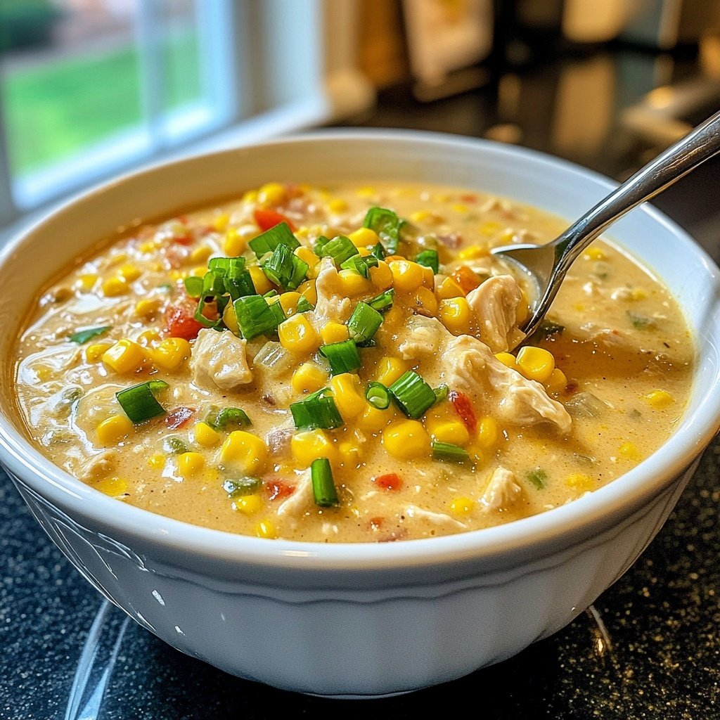 Crockpot Chicken Corn Chowder