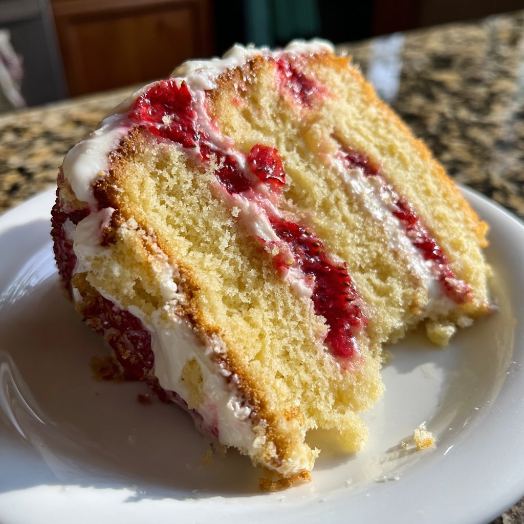 Strawberry Vanilla Cake