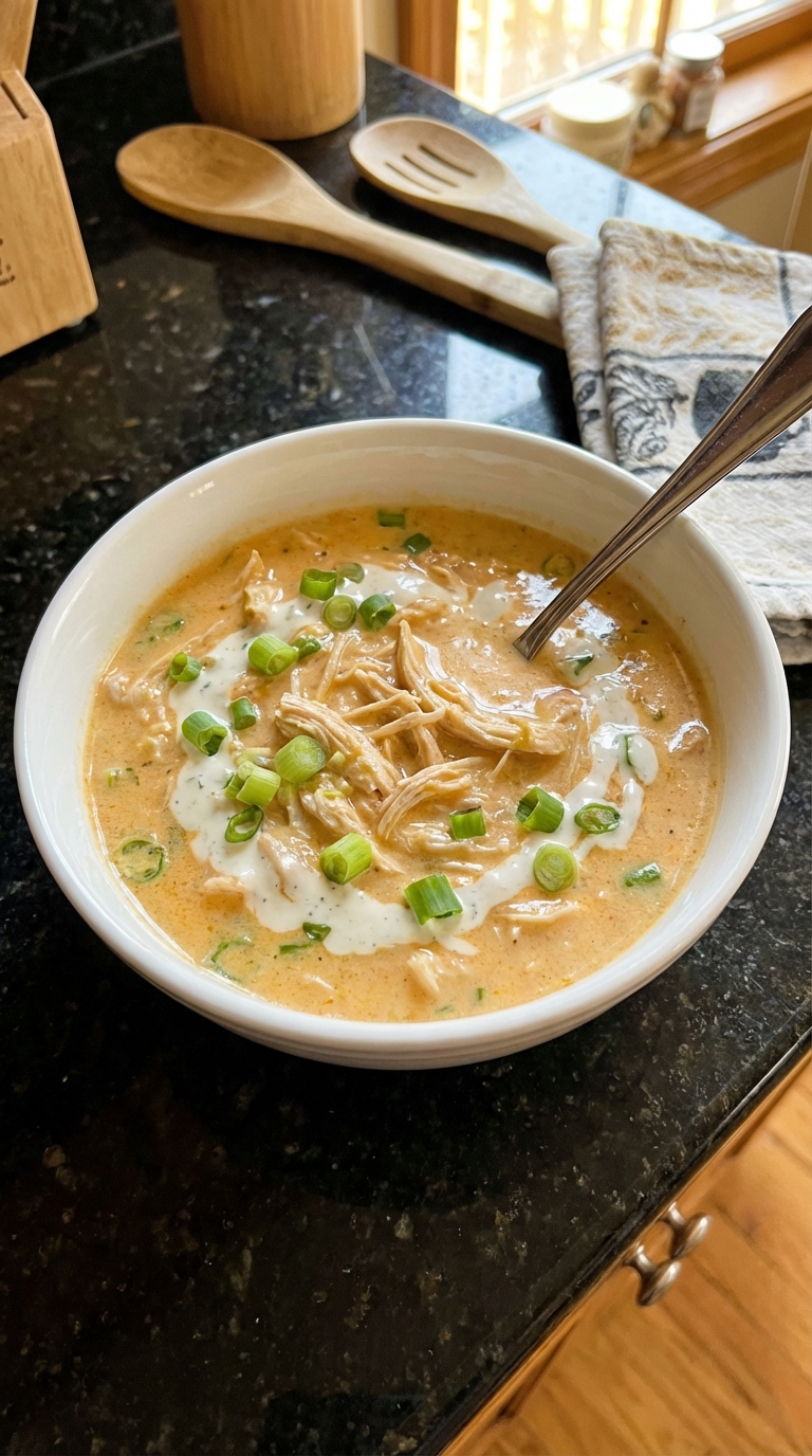 Buffalo Chicken Soup for Cold Days