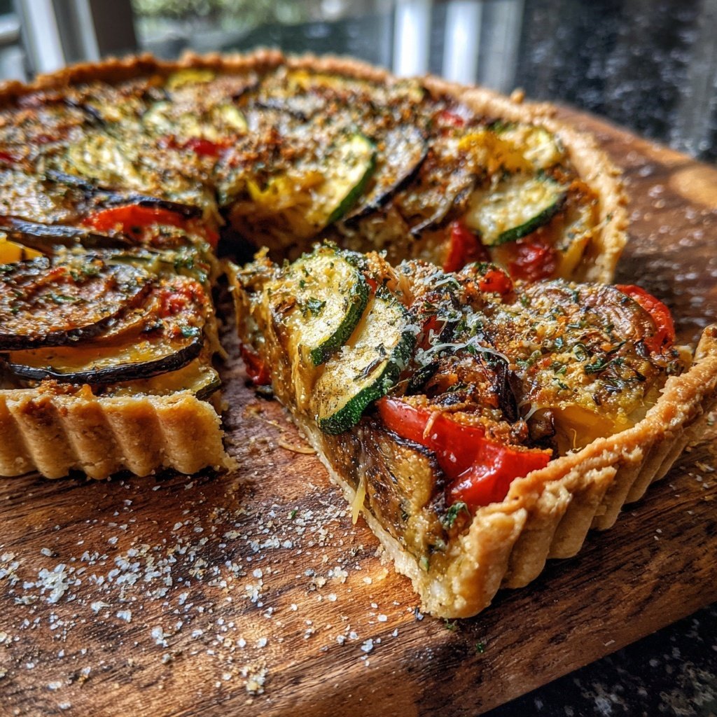 Savory Rustic Ratatouille Tart