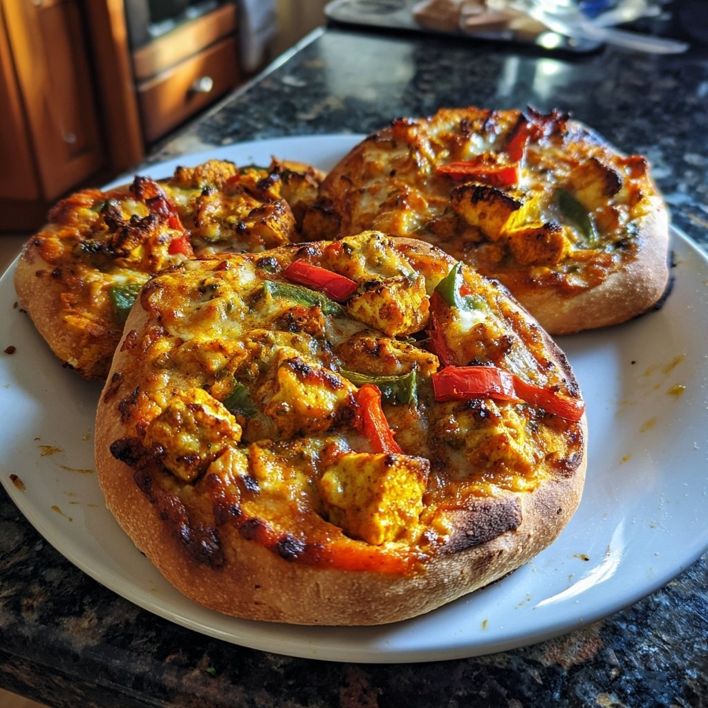Indian-Inspired Pizza with Paneer Cheese