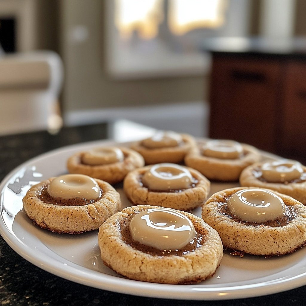 Eggnog Thumbprint Cookies