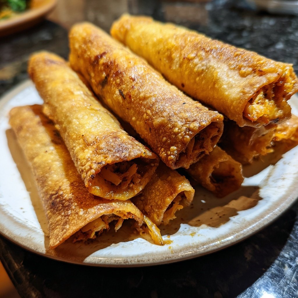 Taquitos Jackfruit Cheese Crispy