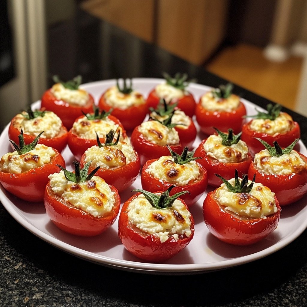 Cheese Stuffed Cherry Tomatoes Feta