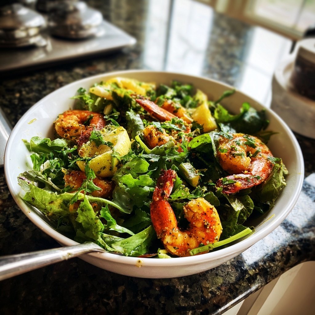 Fresh Spring Salad with Shrimp