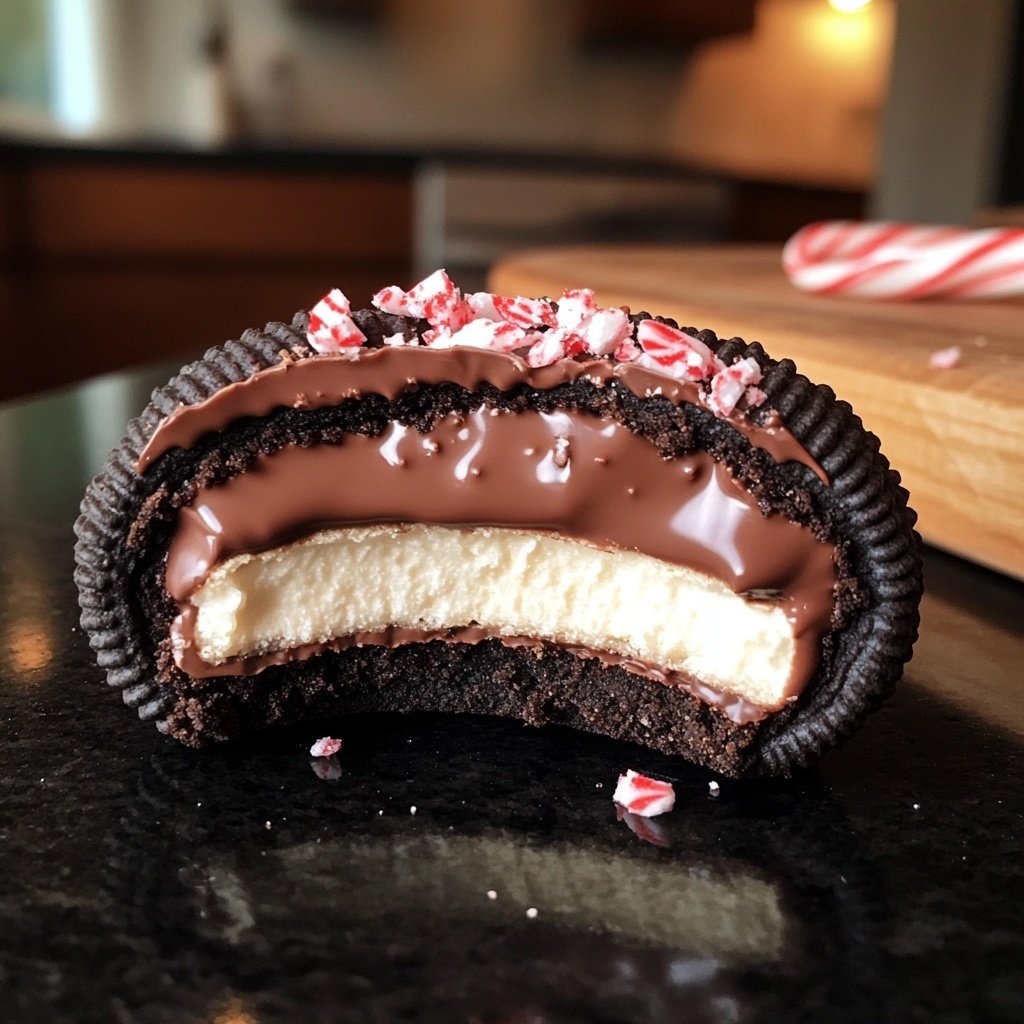 Peppermint Bark Oreos