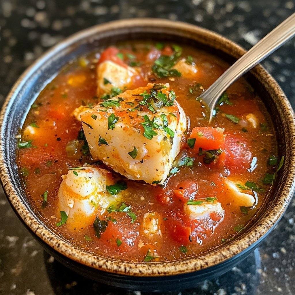 Italian Cod Fish Soup