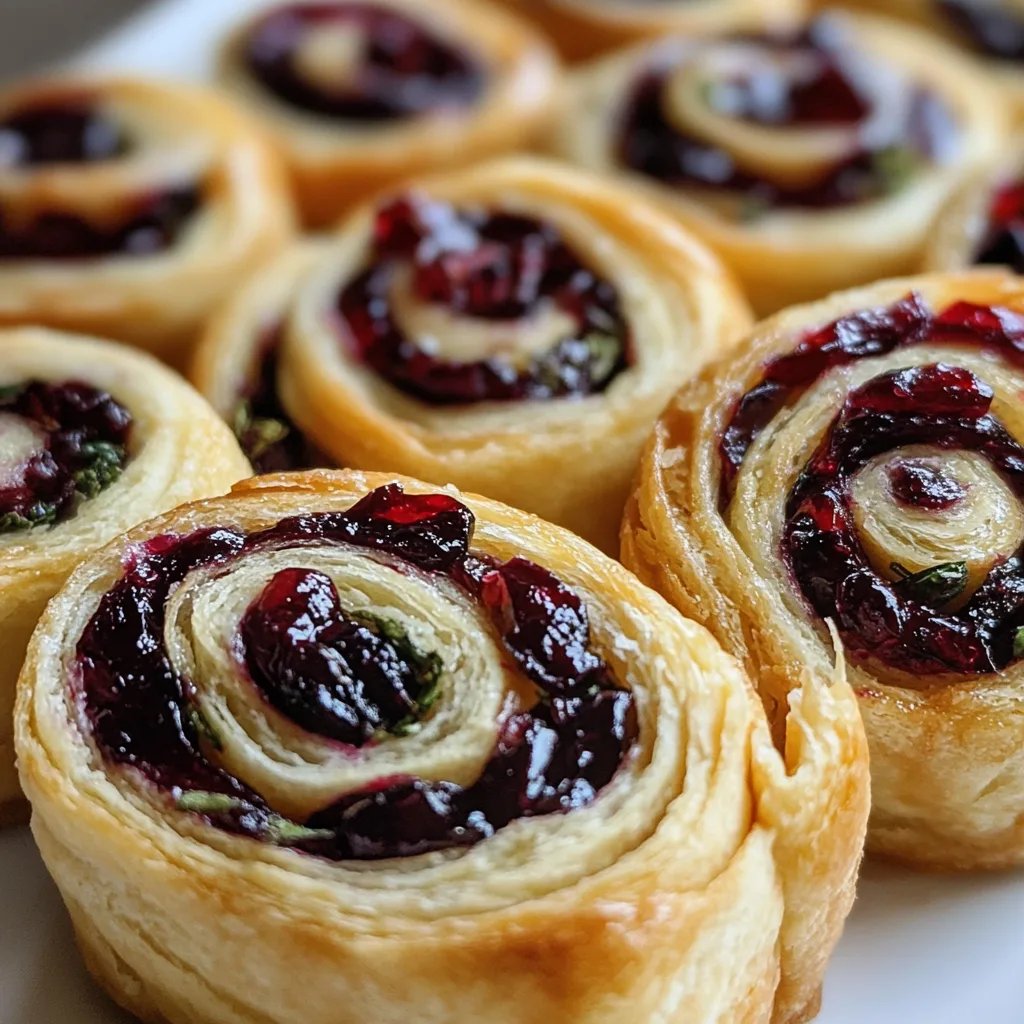 Christmas Cranberry Pinwheels