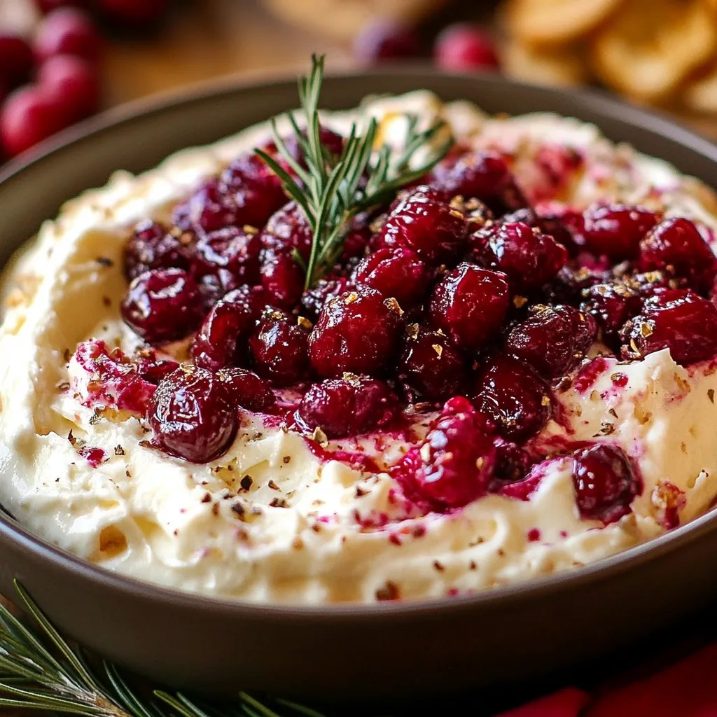 Creamy Cranberry Cream Cheese Dip With Sour Cream