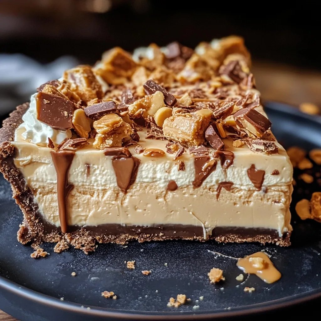 Butterfinger Pie with Peanut Butter