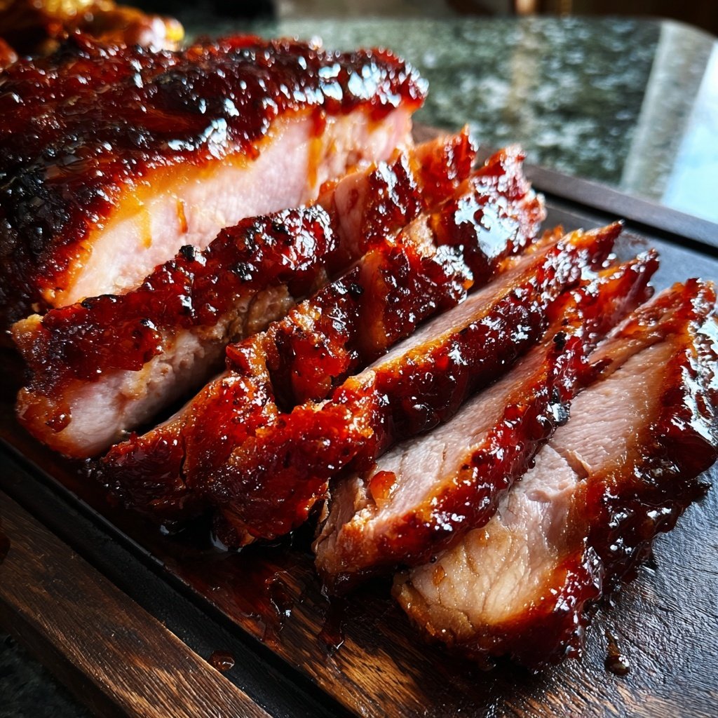 Cherry Bourbon Glazed Ham Centerpiece