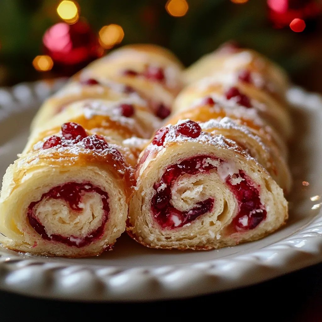 Festive Christmas Cranberry Roll Ups