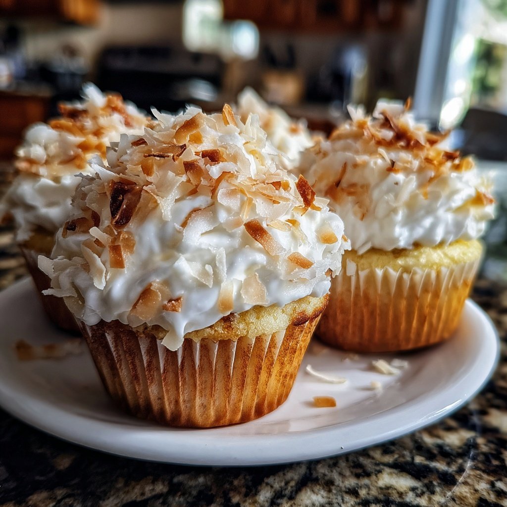 Creamy Coconut Cupcakes
