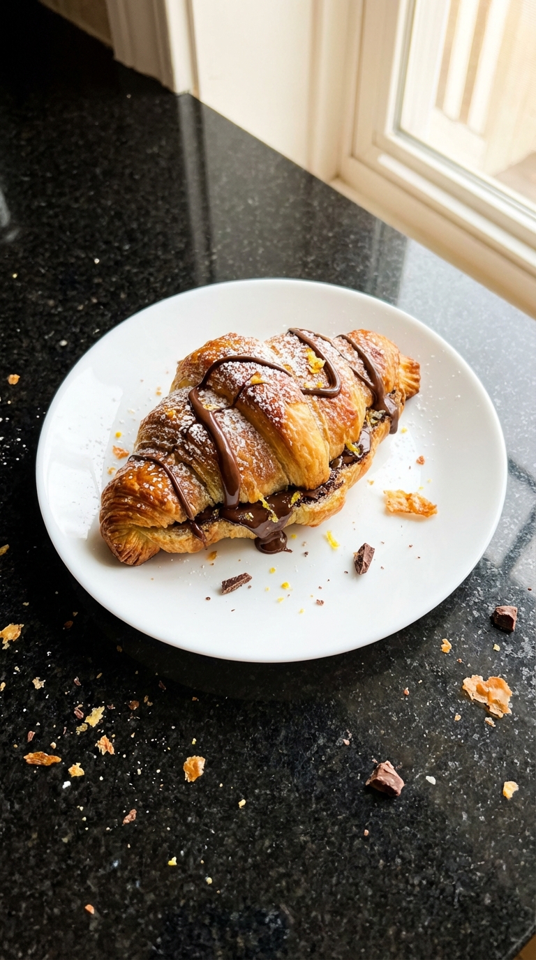 Lemon Infused Chocolate Croissant